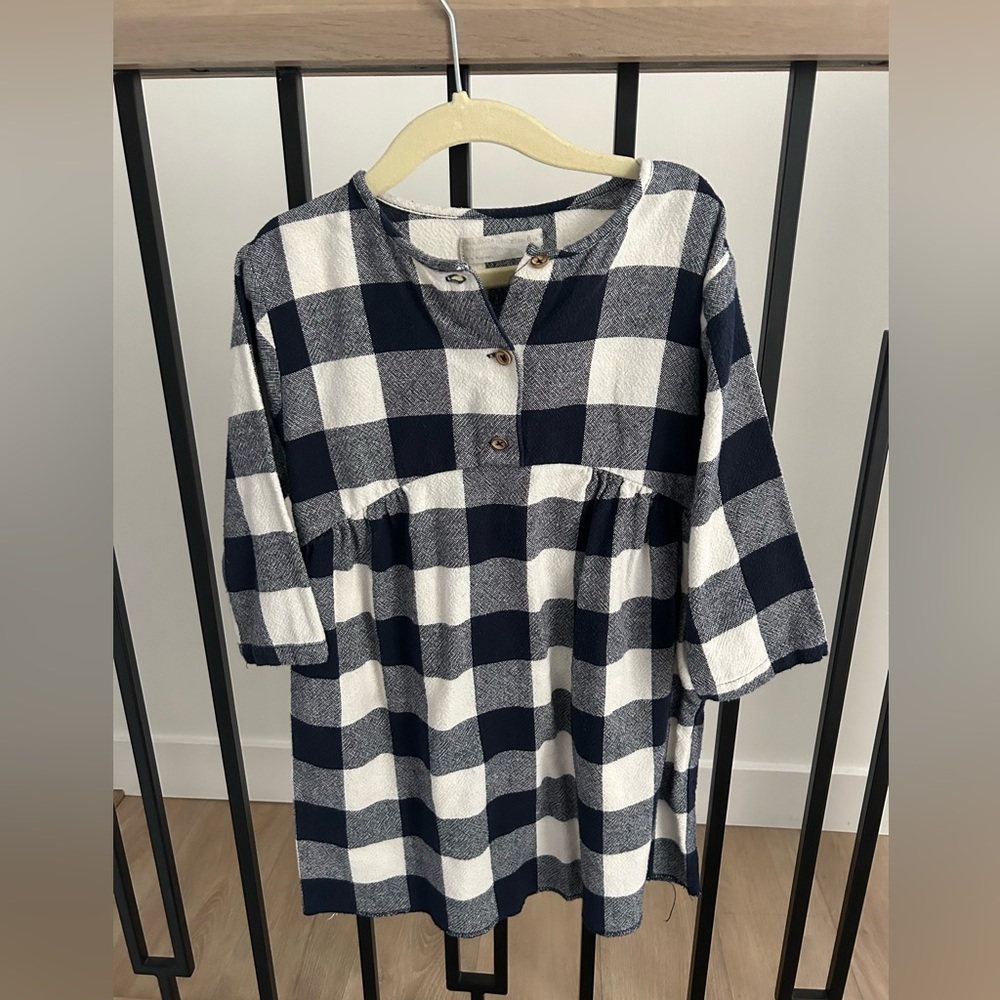 Zara plaid dress